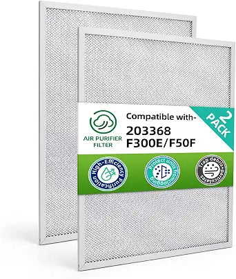 203368 F300E F50F Air Pre-filter Compatible with Honeywell Electronic Air Cleaner F300A1625 F300E1019 F50F1073,16x12.5 Aluminum Air Filter (2 pack)