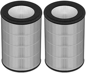 DR-HPA019 Replacement HEPA Filter Compatible With Dreo Purifier Tower Fan MC710S, H13 True HEPA 2-stage Filtration, 2-in-1 High-efficiency (2-Pack)