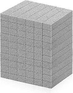 60 Pcs Pumice Stone for Toilet Cleaning Bowl, Pumice Scouring Stick Pad Hard Water Stain Remover,Cleaning Stones for Toilet, Stove, Oven, Bathroom, Grill, Kitchen, Sinks
