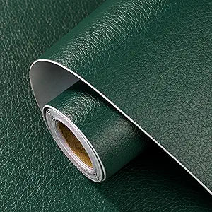 Leather Repair Patch 15.7x240 inch Large Self-Adhesive Leather Repair Tape Vinyl Leather Repair Kit for Sofa Car Seats Chairs Shoes Bags Damaged Leather Furniture (Green)