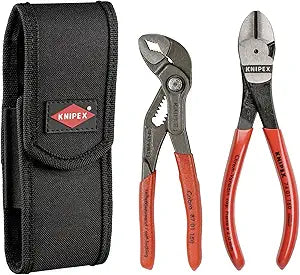 Knipex 00 20 72 V02 Mini pliers set in belt tool pouch (2 Piece)