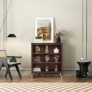 Bookcase with 3 Shelves - Short - B301 (Brown)