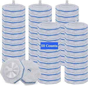 50 Count Disposable Toilet Bowl Wand Refills for Clorox, Upgrade Octagon Disposable Replacement Heads Compatible with Clorox Toilet Wand Refills for Bathroom Efficient Cleaning