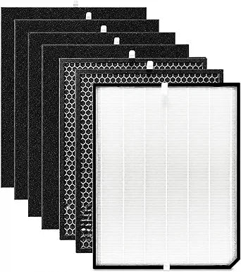 Nispira 3500 Filter Replacement Compatible with Air Doct AD Series 3500 & 3500i Air Purifier Models, 3-Stage HEPA, Activated Carbon & Pre-Filter Set, 1 Set