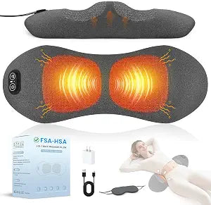 3 in 1 Lower Back Massager - Smooth Triple Fusion Back Massager with Heat,Vibration Massager & Airbag Traction Spine Massager for Lower Back Pain Relief,Deep Tissue Relaxation FSA Eligible HSA
