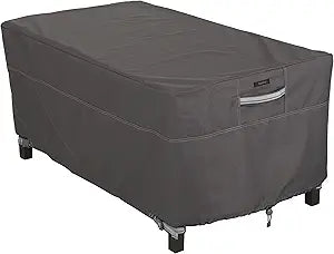 Classic Accessories Ravenna Water-Resistant 48 Inch Rectangular Patio Coffee Table Cover, Outdoor Table Cover