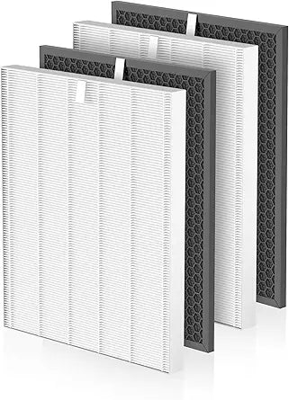 5510 5520 Replacement Filter Q Compatible with Winix 5510 and 5520 Air Purifier,Activated Carbon Filter Combo, Part# 1712-0123-00,2 Sets Totally 4pcs