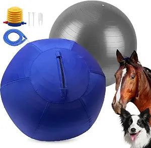 Herding Ball For Dogs 22" Bite Resistant Dog Herding Ball, Agility Training Equipment, Herding For Herding Balls For Australian Shepherd, Improved Bite Resistant, Reinforced Sewing Collie Balls,Blue