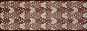 Gertmenian Mickey Mouse Indoor Outdoor Rug, Disney Home Decor, Perfect Area Carpet for Deck, Patio, Sunroom, Office, Playroom, Living Room, 2x6 Runner, Diamond Tile Apple Red, 31310