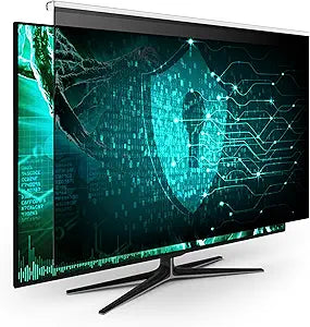 EZ-Pro Screen Protector Privacy Screen Panel for 24 inches (Screen Measured Diagonally) Computer Monitor, Anti Blue Light and Easy Installation, Screen Panel Size 12.6' Height x21.5 Width