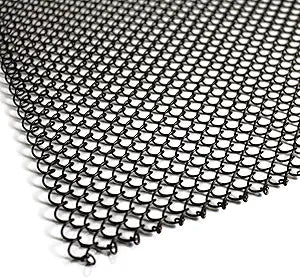 Midwest Hearth Fireplace Screen Mesh Curtain, 32 in. High - Made in USA, 19-Gauge Steel, 2 Panels - Antique Bronze