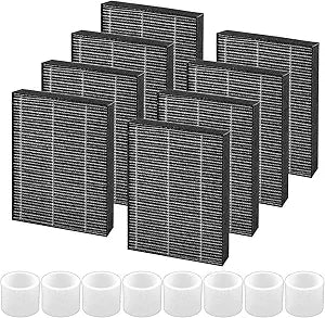 8 Pack Superior 6000S Humidifier Filter Replacement Filters for LEVOIT Superior 6000S Smart Evaporative Humidifier and 8 Pack Top Fill Humidifier Filters Replacement