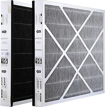 PGAPXCAR2025-A02 MERV 16 20x25x3in Air Filter, Compatible with Bryant/Carrier PGAPXCAR2025, PGAPXCAR2025-a01, PGAPXCAR2025-a02, AGAPXCAR2025, AGAPXCAR2025-A02 Filter (2 PACK)