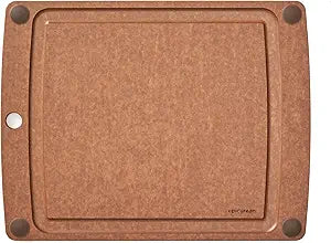 Epicurean All-In-One Cutting Board with Non-Slip Feet and Juice Groove - Non-toxic, Dishwasher Safe, Made in the USA, 14.5" x 11.25", Nutmeg