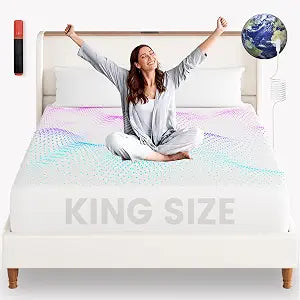 LARMACE Grounding Sheets King Size, 12% Pure Silver Fiber & 88% Organic Cotton,Earthing Sheets  Silver Infused Bed Sheets for Grounding Therapy,Bare Earth Grounding Sheets for Better Sleep, White