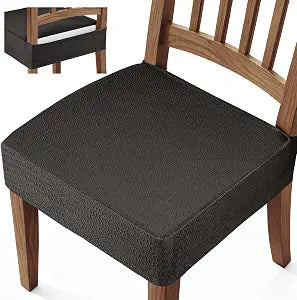 Songrey Waterproof Chair Covers for Dining Chairs, Set of 2, Black