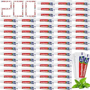 200 Pcs Mini Toothpaste Bulk 0.18oz Regular Clean Mint Toothpaste