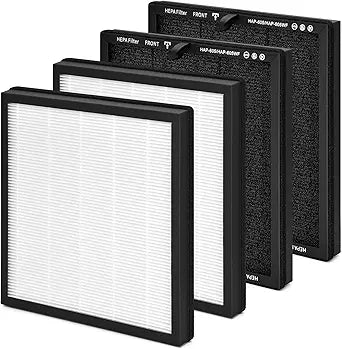 HAP605 Replacement Filter Compatible with FreAire HAP605 HAP607 & XenonLab HAP605 HAP607 Air Purifier, High-Efficiency Activated Carbon, 4-Pack