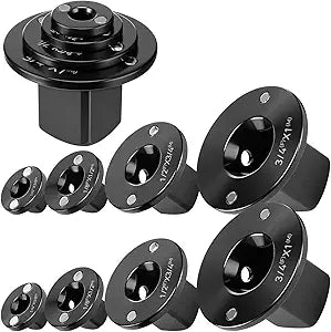 8 Pcs Low Profile Impact Socket Adapter Set, Drive Ratchet Adapter Set (1" to 3/4", 3/4" to 1/2", 1/2" to 3/8", and 3/8" to 1/4")