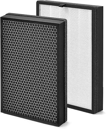 Compatible with COLZER BKJ-33 Air Purifie Filter∩╝3 IN 1 True HEPA Composite H13 True Hepa With High efficiency Activated Carbon and Pre Filter 2 Pack