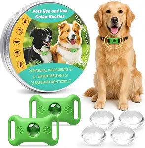 2Pack Dog Collar Pendant with 3 Refills - Adjustable Water-Resistant Pet Collar Accessory for Small Medium Large Dogs, Lightweight Outdoor Pendant with Botanical Essential Oil Blend