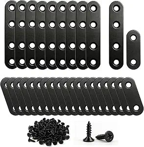 30PCS Flat Mending Plates, 10PCS 3, 20PCS 1.8, Stainless Steel Brackets