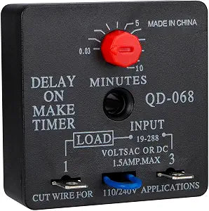 10 Pack QD-068 Delay on Make Timer 0.03-10 Min Adjustable HVAC Relay