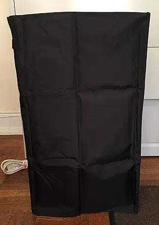 Comp Bind Technology Dust Cover Compatible with LG LP1021BSSM Portable AC, Black Nylon Anti-Static Cover with side package to put the remote control Dimensions 17.8''W x 15.6''D x 29.3''H