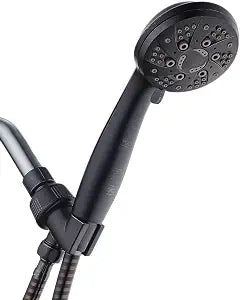 AquaDance High Pressure 6-Setting Hand Held Shower Head with Extra-Long 6 Foot Hose & Bracket  Anti-Clog Nozzles - USA Standard Certified - Top U.S. Brand - OIL RUBBED BRONZE