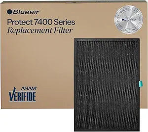 BLUEAIR Protect 7400 SmartFilter, Genuine Replacement Filter for Protect 7470i, 7410i Home Air Purifiers for Virus, Bacteria, Dust, Smoke and Allergens