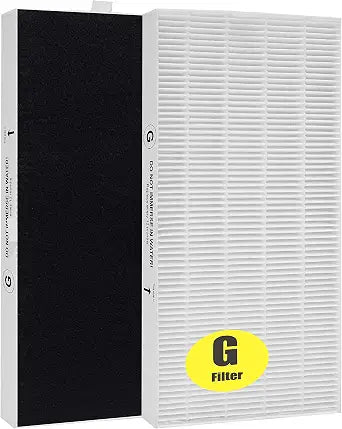 HRF-G True HEPA Replacement Filter, Compatible with Honeywell HPA020 HPA020B, HPA030 HPA030B and HPEAClean HPA075/080 Series and HPA175/180 Series Air Purifier, Part Number HRF-G1 HRF-G2, 2-Pack