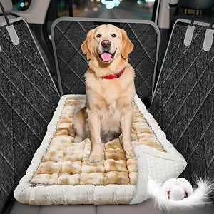 Thickened Dog Bed for Car Back Seat, Upgraded Bottom Non-SlipFits Hard Bottom car seat Cover for Dogs, Premium Mixed Color Dog Car Seat Cover