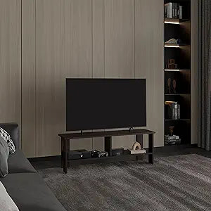 Tuhome Navia 47" Wide TV Stand with Two Spacious Shelves for Living Room, Bedroom or Entertainment Spaces, Modern Media Console for TVs up to 54", Compact Storage Unit for Home, Office or Studio
