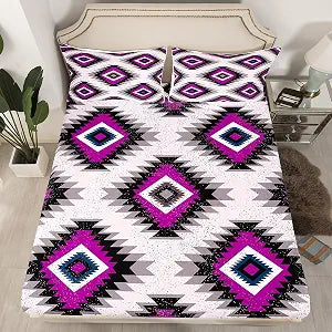 Southwest Native American Fitted Sheet Twin Size Boys Girls Teens