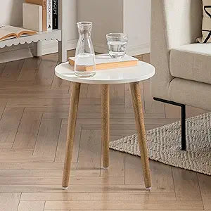 JFY Designs Wooden Side Table 16" D x 16" W x 18" H - End Table & Accent Tables for Living Room & Bedroom, Versatile Nightstand Sofa Table, Small Accent Furniture for Home Dcor