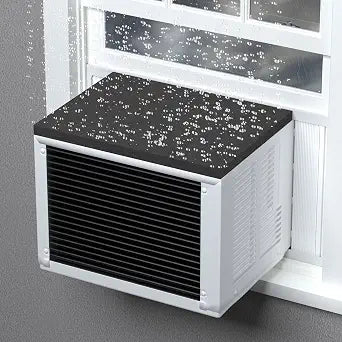 BJADES Window Air Conditioner Drip Cushion,AC Rain Cover with Holds Strong Magnetic Backing for Window AC Units Stops Cushion Moving,Stops Noise from Raining Driping