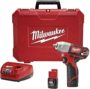 Milwaukee Electric Tool 2463-22 M12 Cordless Impact Wrench, 12 V