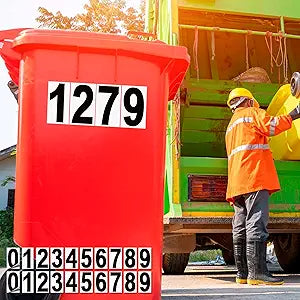 iSYFIX Black Vinyl Numbers Stickers  2 Sets 6 inch - Premium Decal, Reflective Background, Pre-Spaced for Mailbox, Signs, Window, Door, Cars, Trucks, Home, Business, Address, Indoor & Outdoor