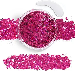 Pink Hair Glitter Gel for Kids,Pink Out Spirit Week Face & Body Makeup