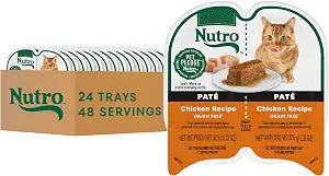 Nutro Perfect Portions Wet Cat Food Pate, Cat Food Wet Chicken Recipe, 2.64 oz. Twin-Pack Trays (24 Count, Pack of 1)