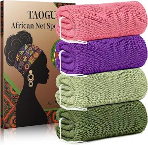 African Net Sponge Authentic African Exfoliating Net Sponge African Bath Sponge African Scrub Shower Wash Long Net Rag African Body Scrubber