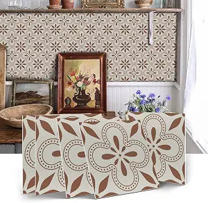VICCI 12Pcs Foam Tile Sticker, 5.9x5.9 Peel and Stick Wall Decals