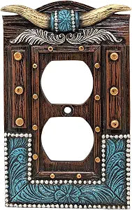 BestGiftEver American Western Home Decor Double Outlet Plate Cover