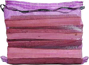 Mesh Firewood Bags 22"18" 150 Per Pack Crawfish Sacks, Firewood Bags for Selling, Onion Bag Storage Potato Sacks Mesh Wood Bag Bulk (Pack of 150)
