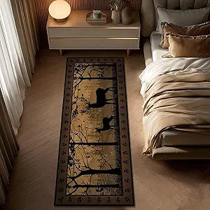 Rustic Rugs 2x5 for Entryway,Deer Country Cabin Wildlife Kitchen Rug Washable Indoor Door Mat Non Slip Accent Throw Rugs Vintage Floor Carpet Bedroom Area Carpet Runners for Hallway,Entry,Laundry