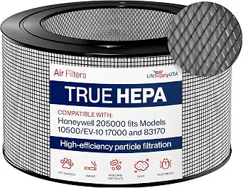 20500 HEPA Filter Compatible with Honeywell Air Cleaner 10500 (EV-10) 17000 17005 17006 17007 17008 17009 83170 by LifeSupplyUSA
