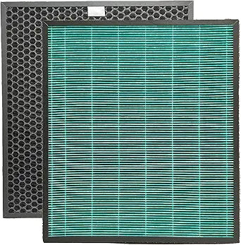 Nispira Max 2 250 250S AP-1720-FP Filter Replacement For Coway Airmega Max2 250/250S Smart Air Purifier True HEPA Active Carbon, 2 Packs