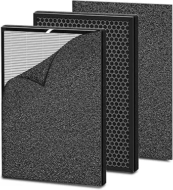 Replacement Filter Compatible with HEAPETS P339 Air Purifier, H13 Filter 3-Stage Filtration∩╝2 Air Filters + 2 Pre-Filters
