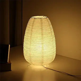 Small Rice Paper Lamp, Japanese Lamp Lantern Table Lamp, Paper Table Lamp, Lantern Lamps for Desk Bedrooms Bedside Night Light (Tower)