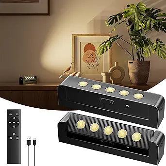 Kimjo 5500mAh Rechargeable Spotlight Indoor, LED Wireless Uplighting